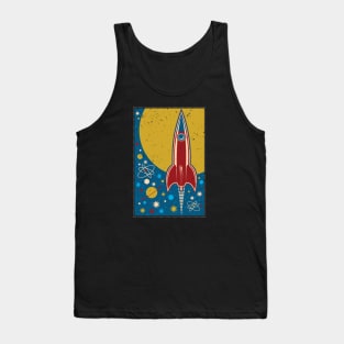 Galaxy Retro Rocket Tank Top